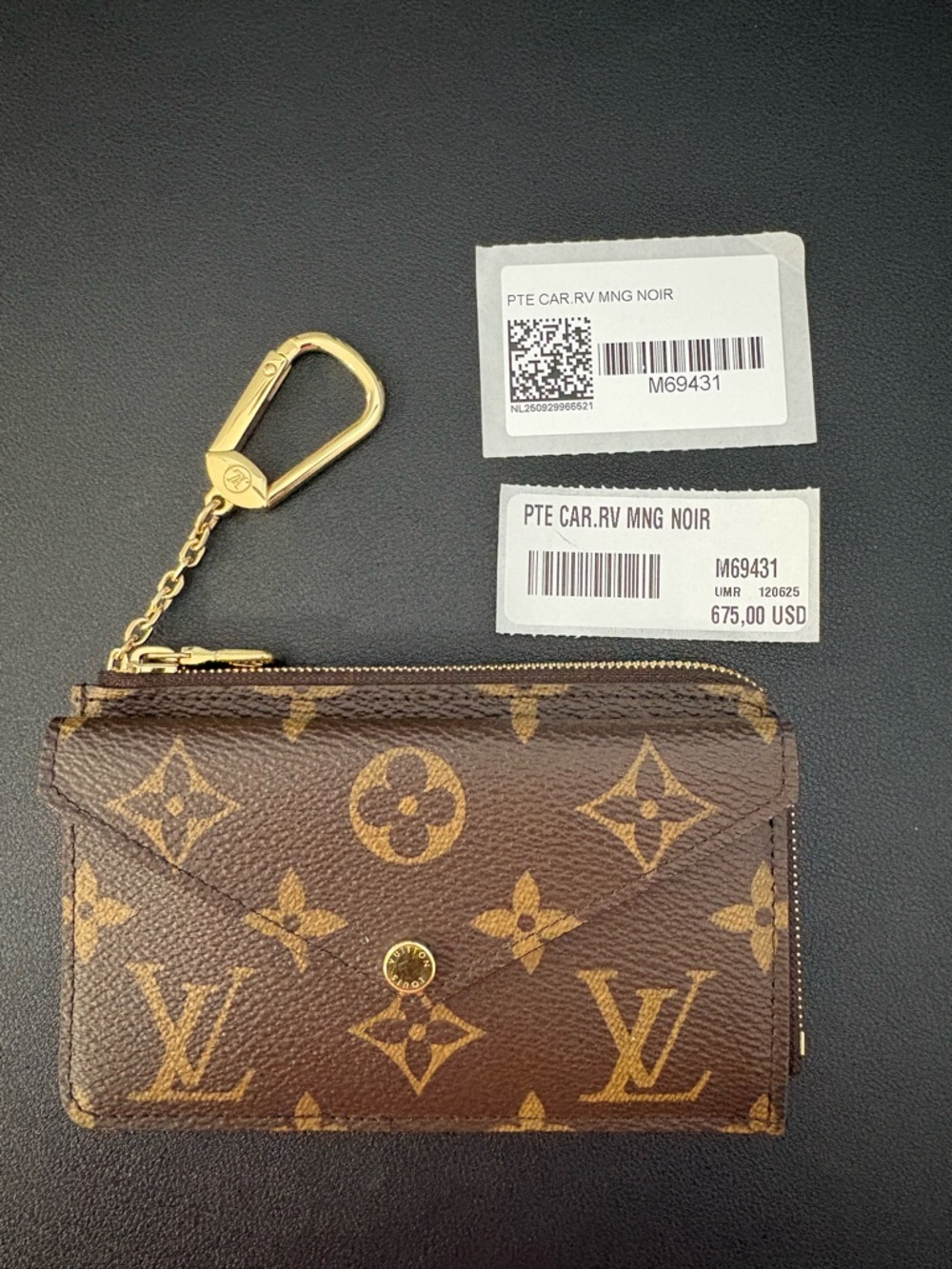 Louis Vuitton Recto Verso Card Holder Key Pouch – Monogram/Noir